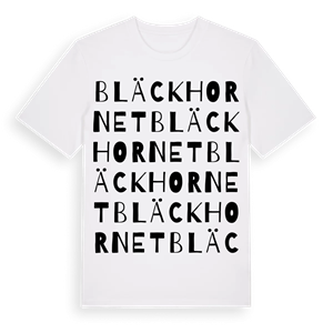 Bläckhornet ordlek t-shirt – ekologisk bomull t-shirt från Pinshirt
