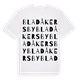 Bladåkersby ordlek t-shirt