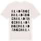 Vintage White t-shirt med Bladängen ordlek t-shirt
