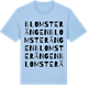 Blue Soul t-shirt med Blomsterängen ordlek t-shirt