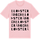 Pink Cotton t-shirt med Blomsterängen ordlek t-shirt