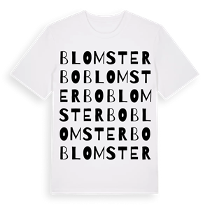 Blomsterbo ordlek t-shirt – ekologisk bomull t-shirt från Pinshirt
