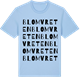 Blue Soul t-shirt med Blomvreten ordlek t-shirt