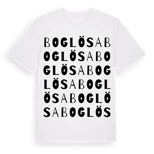 Boglösa ordlek t-shirt – ekologisk bomull t-shirt från Pinshirt