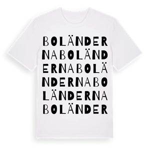 Boländerna ordlek t-shirt – ekologisk bomull t-shirt från Pinshirt