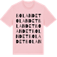 Pink Cotton t-shirt med Bolandet ordlek t-shirt