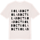 Vintage White t-shirt med Bolandet ordlek t-shirt