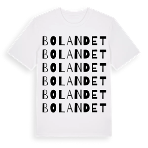 Bolandet ordlek t-shirt – ekologisk bomull t-shirt från Pinshirt