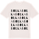 Vintage White t-shirt med Bolka ordlek t-shirt
