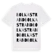 White t-shirt med Bolkastrand ordlek t-shirt