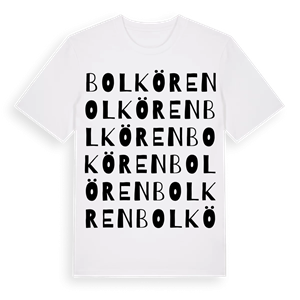 Bolkören ordlek t-shirt – ekologisk bomull t-shirt från Pinshirt