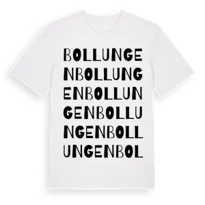 Bollungen ordlek t-shirt – ekologisk bomull t-shirt från Pinshirt