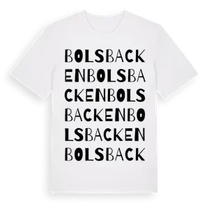 Bolsbacken ordlek t-shirt – ekologisk bomull t-shirt från Pinshirt