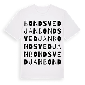 Bondsvedjan ordlek t-shirt – ekologisk bomull t-shirt från Pinshirt