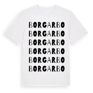 Borgarbo ordlek t-shirt – ekologisk bomull t-shirt från Pinshirt