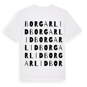Borgarlid ordlek t-shirt – ekologisk bomull t-shirt från Pinshirt