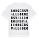Borgens vall ordlek t-shirt