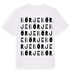 Börje ordlek t-shirt – ekologisk bomull t-shirt från Pinshirt