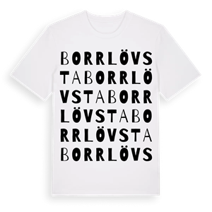 Borrlövsta ordlek t-shirt – ekologisk bomull t-shirt från Pinshirt