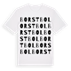 Borstbol ordlek t-shirt