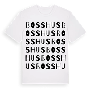 Bosshus ordlek t-shirt – ekologisk bomull t-shirt från Pinshirt