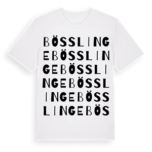 Bösslinge ordlek t-shirt – ekologisk bomull t-shirt från Pinshirt