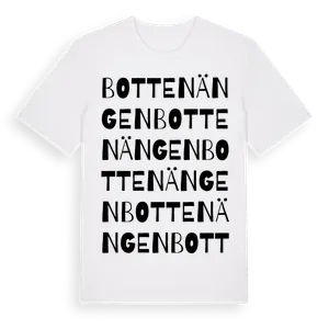 Bottenängen ordlek t-shirt – ekologisk bomull t-shirt från Pinshirt