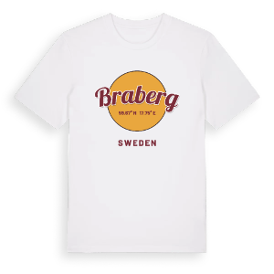 Braberg cirkel t-shirt – ekologisk bomull t-shirt från Pinshirt