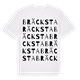 White t-shirt med Bräcksta ordlek t-shirt