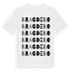 White t-shirt med Bragdebo ordlek t-shirt