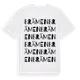 White t-shirt med Brämen ordlek t-shirt
