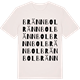 Vintage White t-shirt med Brännbol ordlek t-shirt