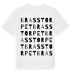 Brasstorpet ordlek t-shirt – ekologisk bomull t-shirt från Pinshirt