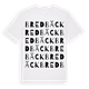 White t-shirt med Bredbäck ordlek t-shirt