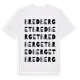 White t-shirt med Bredberget ordlek t-shirt