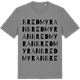 Mid Heather Gray t-shirt med Bredmyran ordlek t-shirt