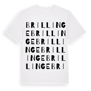 Brillinge ordlek t-shirt – ekologisk bomull t-shirt från Pinshirt