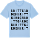 Blue Soul t-shirt med Brittgården ordlek t-shirt
