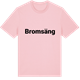 Pink Cotton t-shirt med Bromsäng fetstil t-shirt