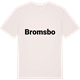 Vintage White t-shirt med Bromsbo fetstil t-shirt