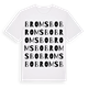 White t-shirt med Bromsbo ordlek t-shirt