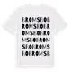 White t-shirt med Bromsbo ordlek t-shirt