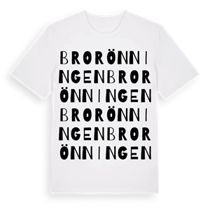 Brorönningen ordlek t-shirt – ekologisk bomull t-shirt från Pinshirt