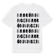 White t-shirt med Brorönningen ordlek t-shirt