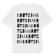 White t-shirt med Brötena ordlek t-shirt