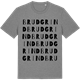 Mid Heather Gray t-shirt med Brudgrind ordlek t-shirt