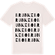 Vintage White t-shirt med Brunkebo ordlek t-shirt