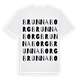 White t-shirt med Brunnaborg ordlek t-shirt
