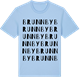 Blue Soul t-shirt med Brunnby ordlek t-shirt