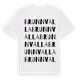 White t-shirt med Brunnvalla ordlek t-shirt